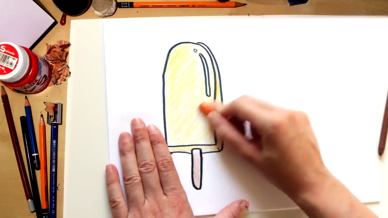 COMO DESENHAR UM PICOLÉ - DESENHOS PARA CRIANÇAS