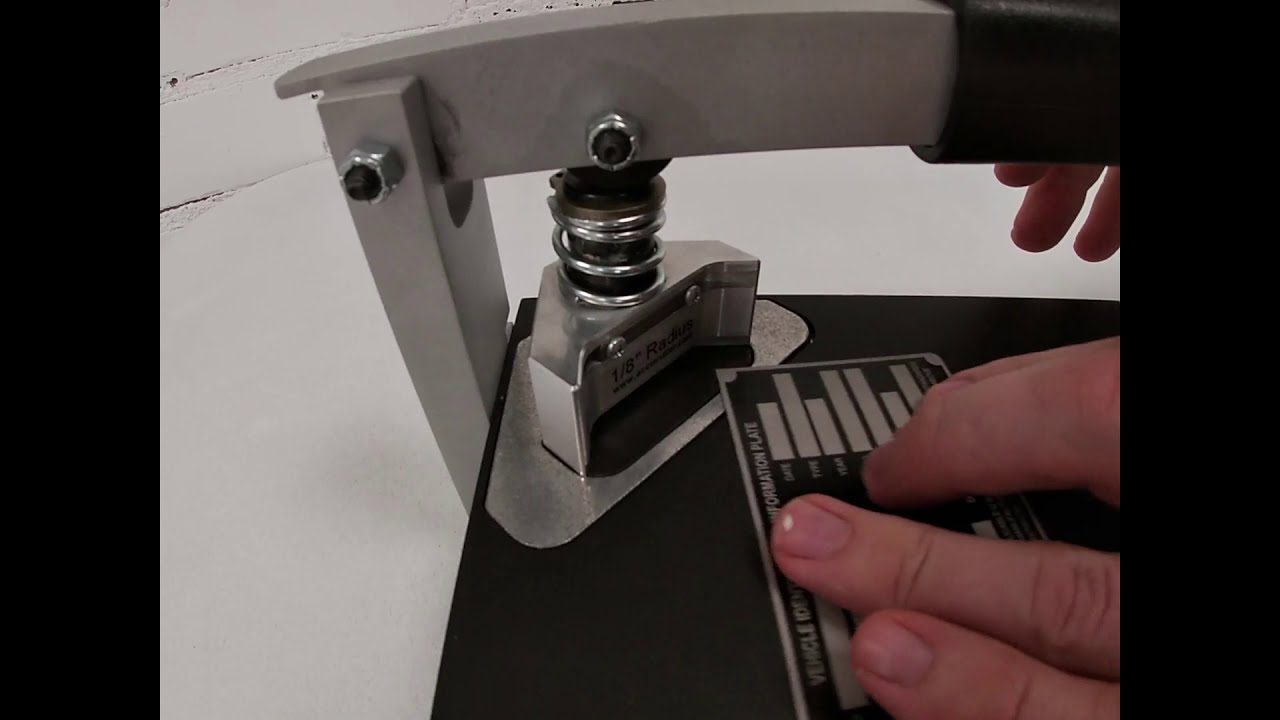 CO2 Laser Engraving Aluminium VIN Plate