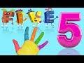 Learn Numbers with Alice and Brian | F for Five | Videos for Children by ABC Monsters