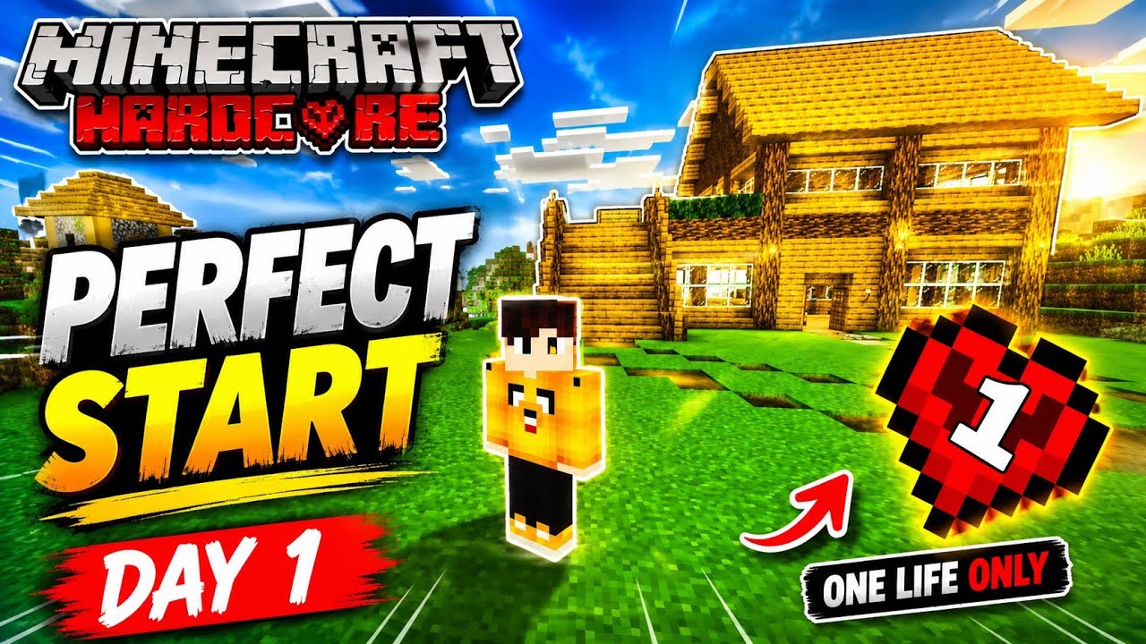 My Perfect Start In Minecraft Hardcore||VBlock - YouTube