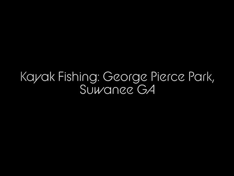 kayak fishing at george pierce park, suwanee ga - youtube