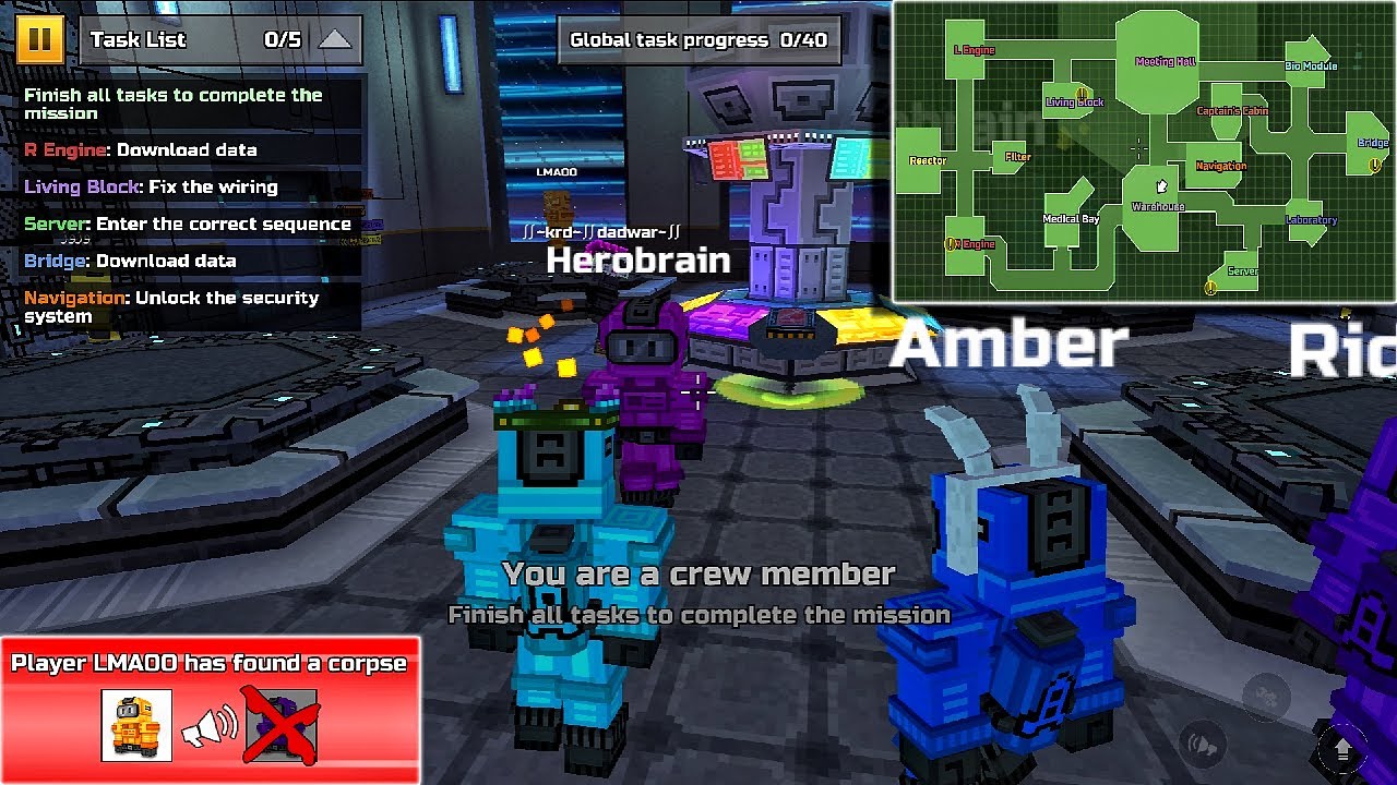 PIXEL GUN 3D NEW AMONG US MODE UPDATE! IMPOSTER!