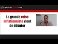 Ref:B9cAPODb2vo La grande crise inflationniste vient de d�buter