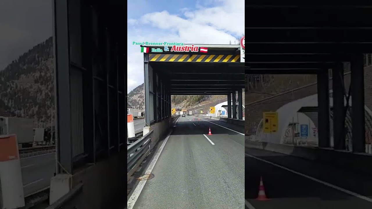 Granița Italia cu Austria Pasul Brenner Autostrada A22-A13
