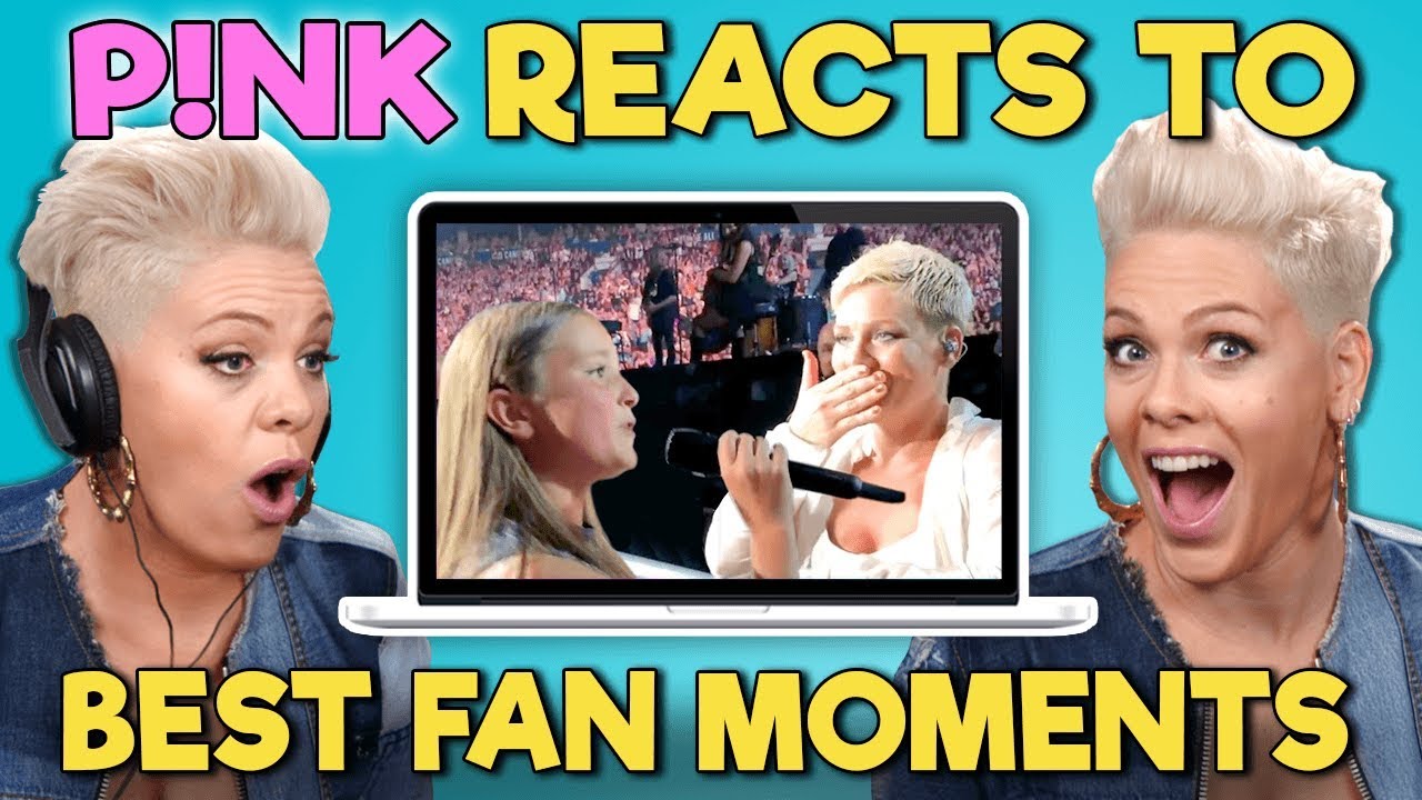 Pink Reacts To Career's Best Fan Moments - YouTube