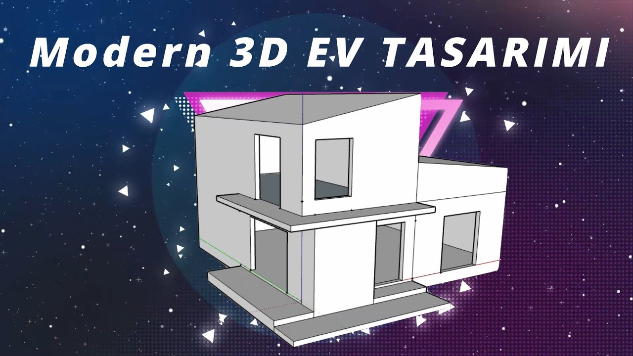 kolay 3d ev cizimi sketchup youtube