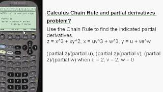 Chain Rule Re  partial derivatives, 2 variables, Patrickjmt
