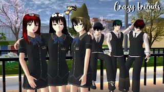 Crazy Friends #2 || Drama Sakura School Simulator