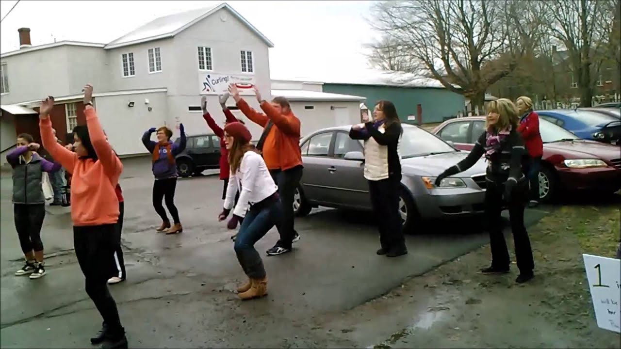 One Billion Rising Flash Mob for Ending Violence Against Women Dec. 5th 2015, Wolfville, Nova Scotia