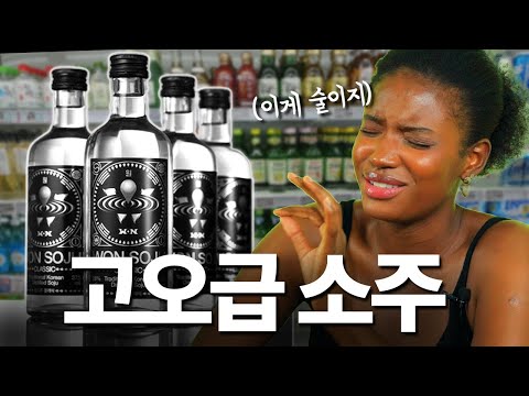 ※만취 주의※ 외국인들이 한국의 &amp;#39;프리미엄 <strong>소주</strong>&amp;#39;들을 마셔보았다 | 원소주, <strong>화요</strong>, 일품 진로, 토끼소주, 미상25 (술먹방)