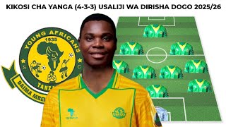 HIKI NDIYO KIKOSI KIPYA CHA YANGA KWENYE MFUMO (4-3-3) UKIKAMILIKA USAJILI WA LUÍS MIQUISSONE