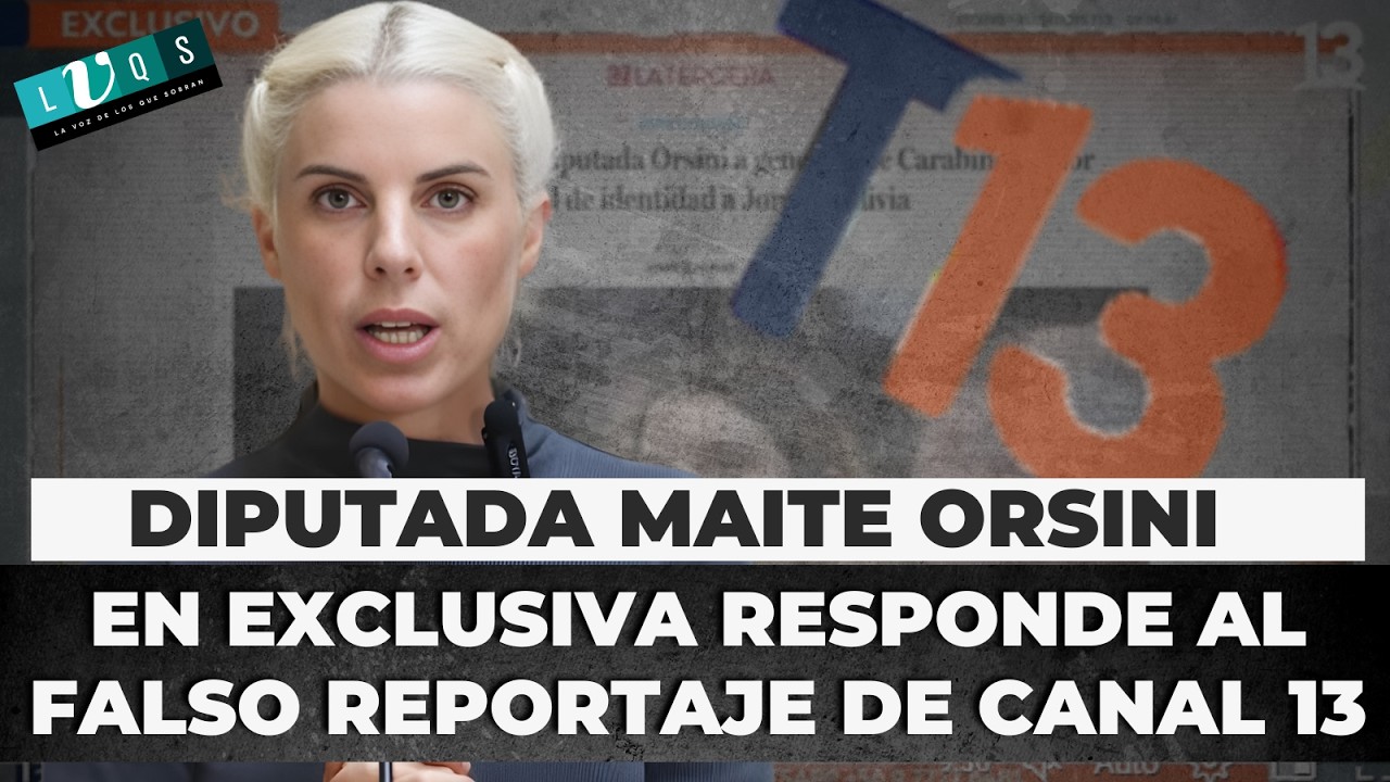 Maite Orsini en exclusiva responde al falso y malintencionado reportaje de Canal 13