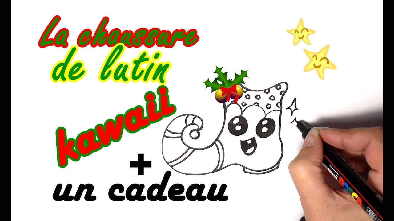 Comment Dessiner La Chaussure De Lutin De Noel Kawaii Défit 511