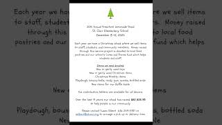 St Clair Elementary School Christmas Raffle #raffle #donations #fundraiser #elementary  #missouri