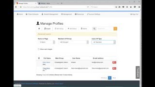 Virtual Classroom Management - Create Teacher Profiles