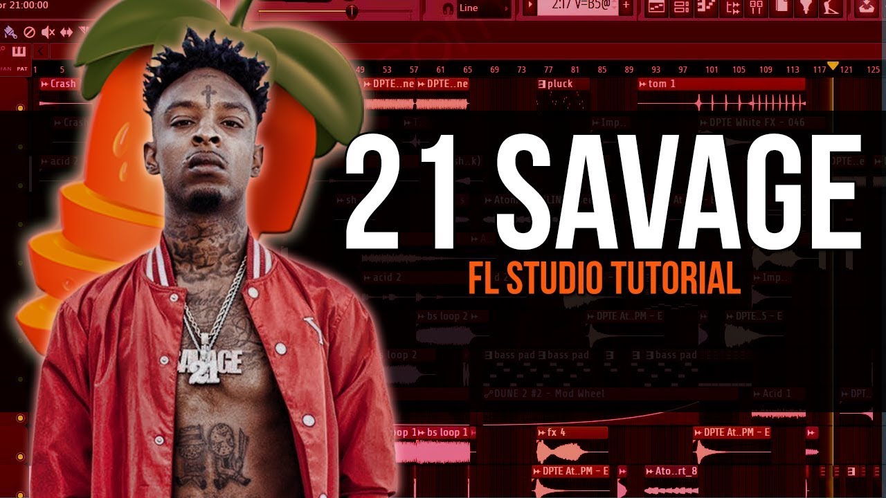 How To Make A 21 Savage Type Beat In Fl Studio 12 - YouTube