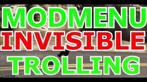 GTA 5 Online: Invisible Mod/Hack Trolling #1 (GTA 5 MOD MENU TROLLING)