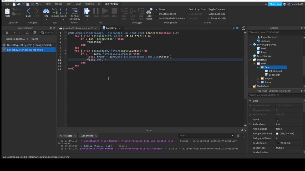 Roblox Studio How To Make A Duel System! - YouTube