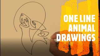 10 AMAZING ONE LINE ANIMAL DRAWINGS