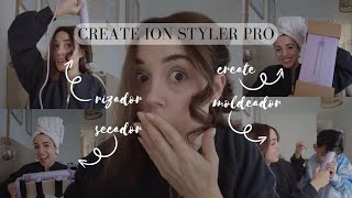 ¿VALE LA PENA UNBOXING + PONIENDO A PRUEBA “CREATE ION STYLER PRO” 💇🏼‍♀️ @familiadetrees