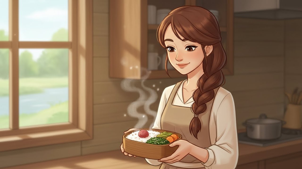 Quiet Spring by the River🌿Preparing a Simple Bento for Grandma |Healing Slow Living #anime#animation