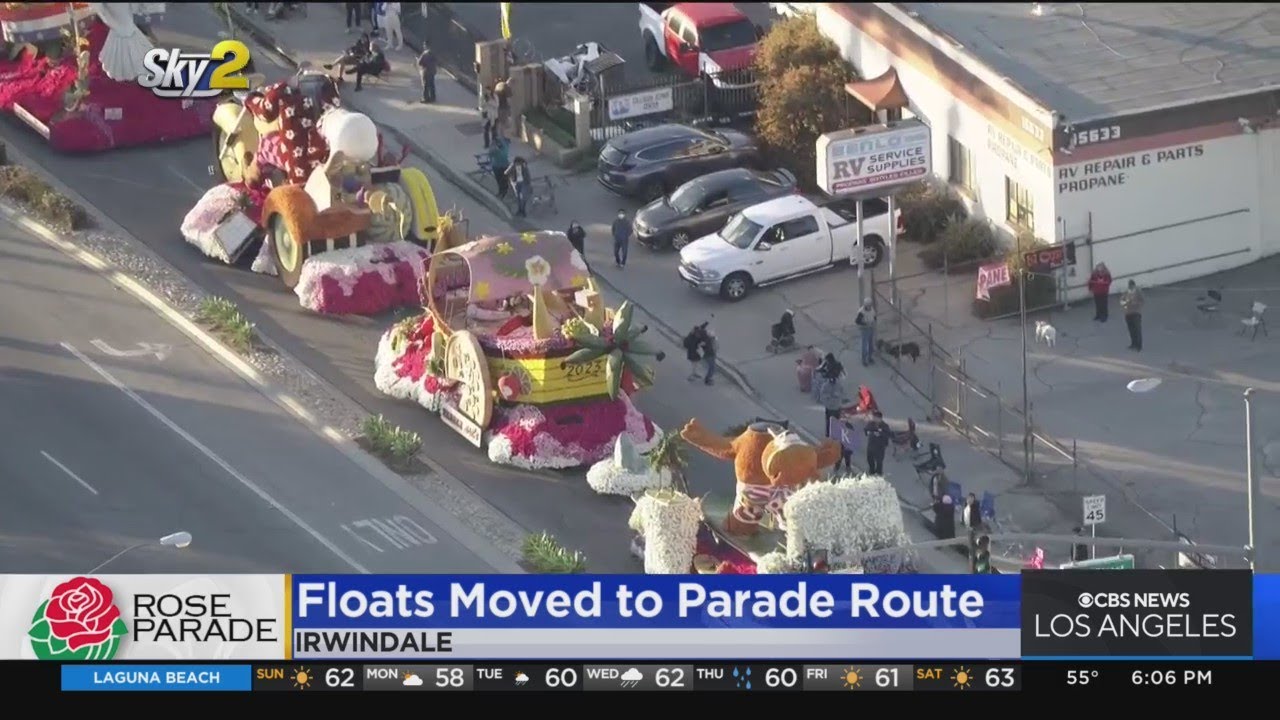 Floats Move From Irwindale To Pasadena Ahead Of Rose Parade YouTube floats-move-from-irwindale-to-pasadena-ahead-of-rose-parade-youtube