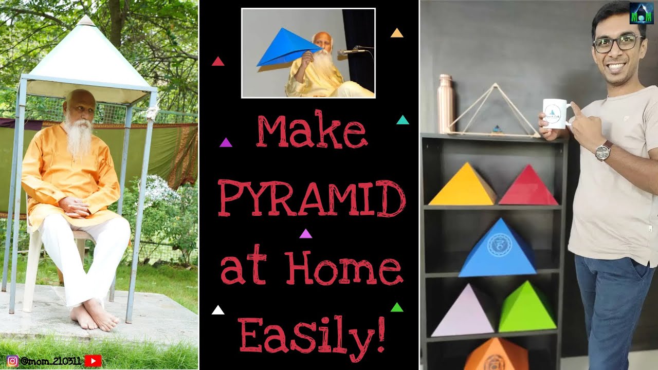 Изготовление пирамид дома | Бумажные пирамиды | Айяпа Пинди Джи | Медитация в пирамидах