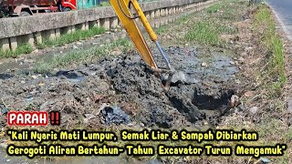 Canal Near Death: Mud, Overgrowth & Trash Choke the Flow for Years as Excavator Moves In