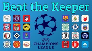 UEFA Champions League Winners - Beat the Keeper | Marble Race