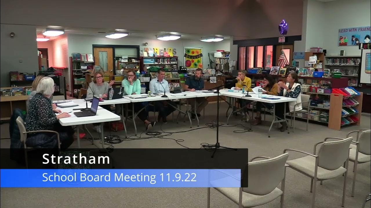 Stratham School Board Meeting 11922 YouTube