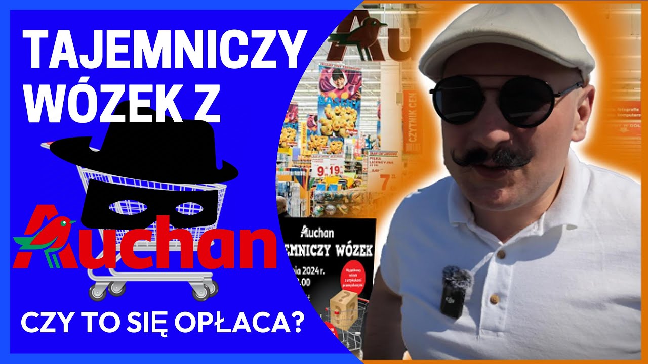 KUPIŁEM WÓZEK WART 500 za 169 PLN - TAJEMNICZY WÓZEK Z Auchan - 12.04.2024 - Leliwy Sunbiekt