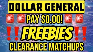 ‼️FREE‼️DOLLAR GENERAL CLEARANCE EVENT MATCHUPS‼️PAY $0.00‼️CHEAPIES & FREEBIES‼️