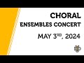 Choral ensembles concert