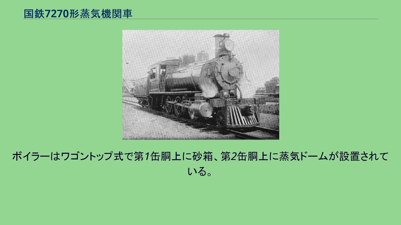国鉄7270形蒸気機関車 Youtube