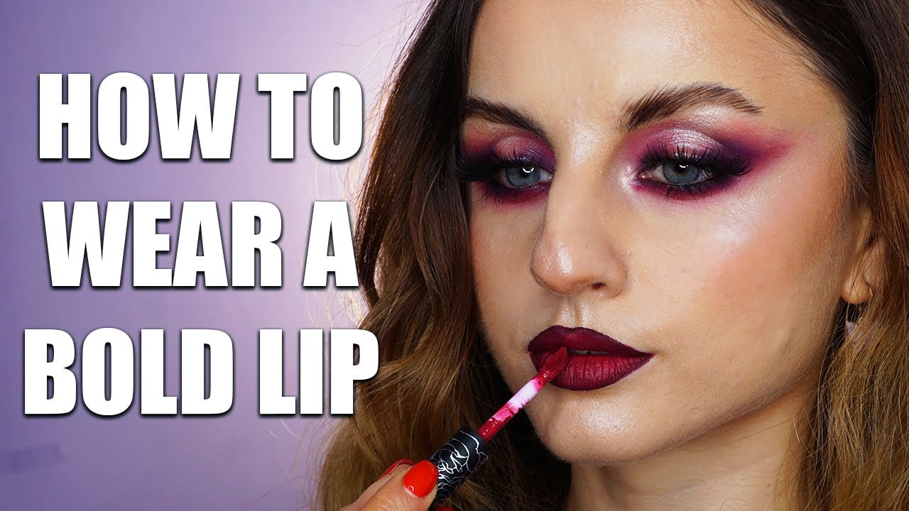 BOLD LIP MAKEUP TUTORIAL 💕 - YouTube