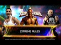 WWE 2K26 - Bronze Breakker VS Elite Rhea Ripley VS Elite Fatu | Extreme Rules Match | WWE 