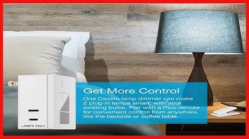 Lutron Caseta Wireless Smart Bridge Dimmer Kit with Plug-in Lamp Dimmer