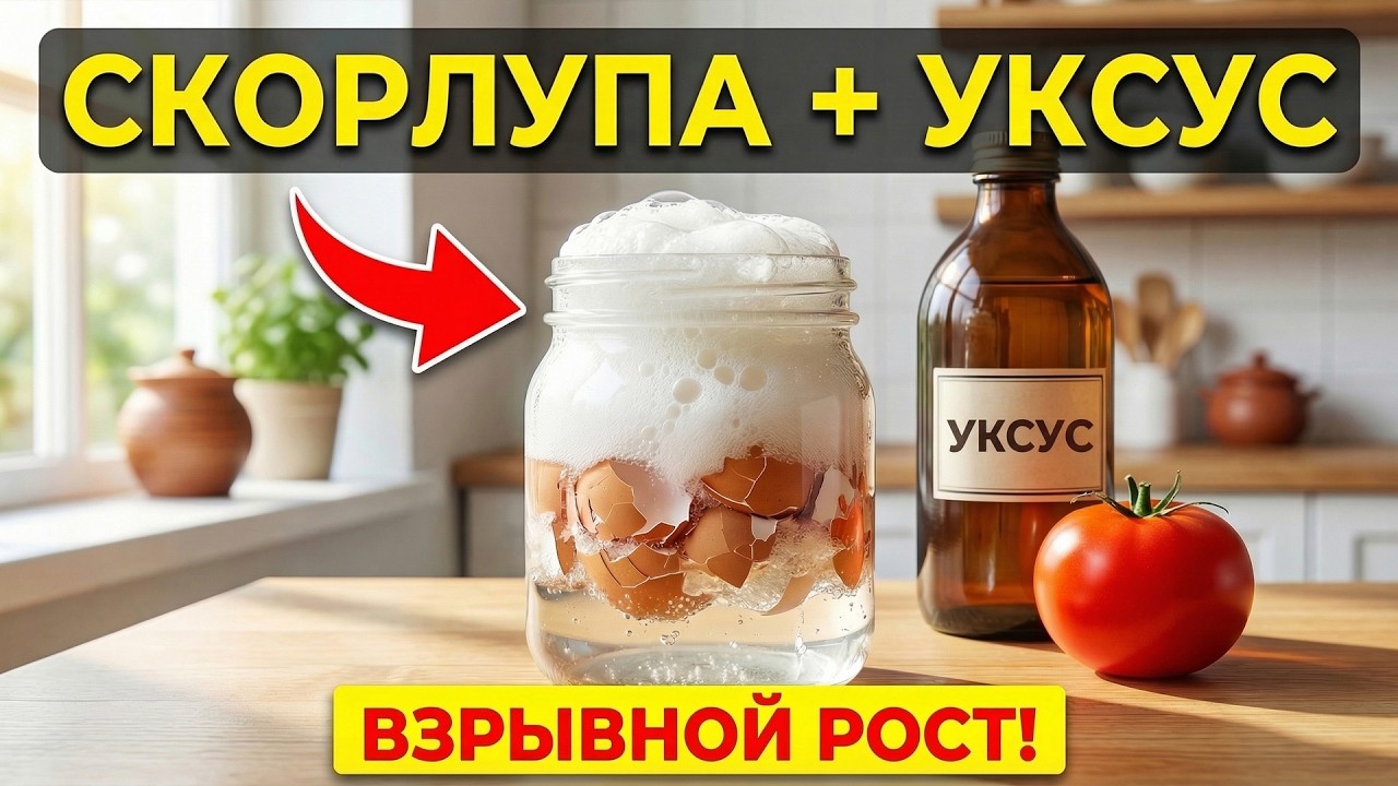 СКОРЛУПА + УКСУС: Мощный Взрыв Роста для Томатов и Перца!