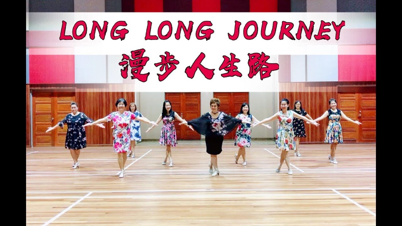 Long Long Journey 漫步人生路 - Line Dance by  Chen Ping & Queen (Demo & Walkthrough)