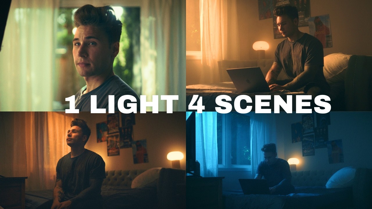Simple Lighting Setups to get 4 different Cinematic Looks