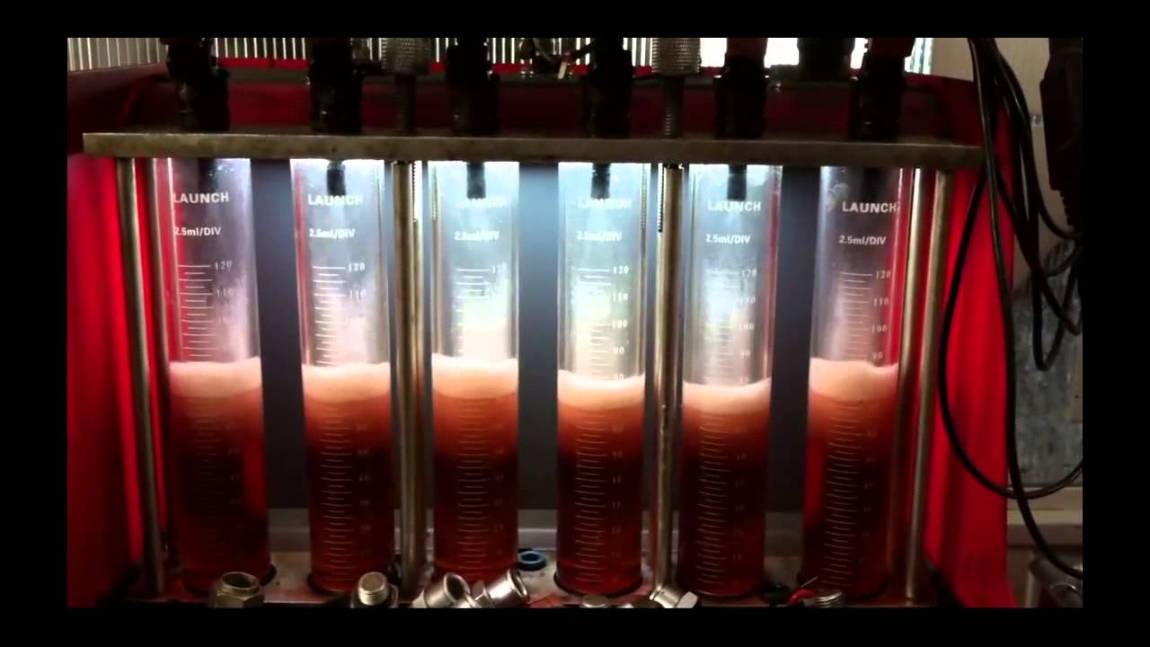 диагностика форсунок на стенде - YouTube