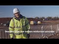 NJC.©-2022-Skanska trials low carbon reinforced concrete