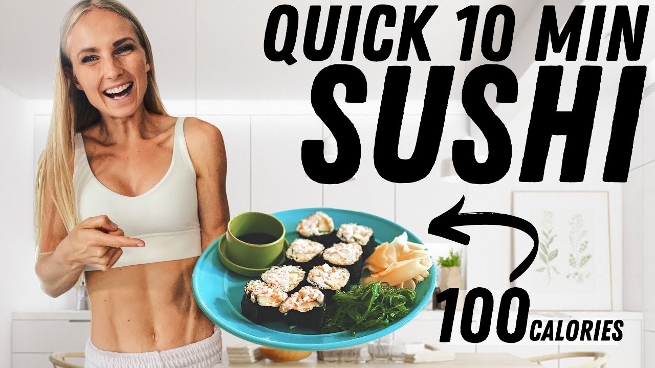 Quick Low Calorie Sushi ready In 10 Minutes From Scratch YouTube