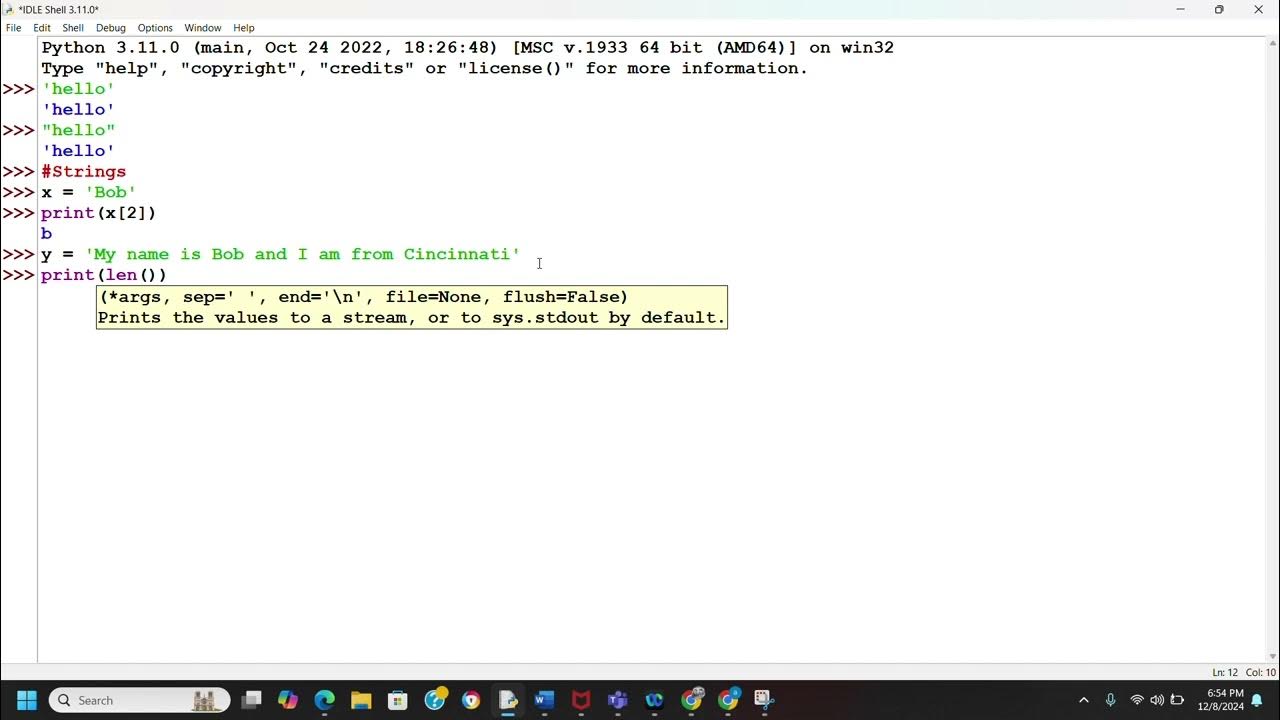 Lesson 7: Strings - YouTube