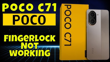 How to Fix Fingerlock Not working POCO C71 Easy Guide