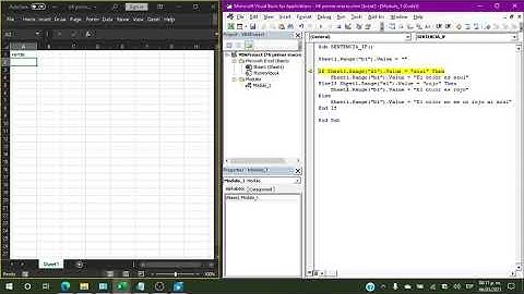 08 Macros Excel. Programación VBA, sentencia condicional if e if anidado
