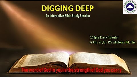 City of Joy Abuloma. DIGGING DEEP 22.03.2022.