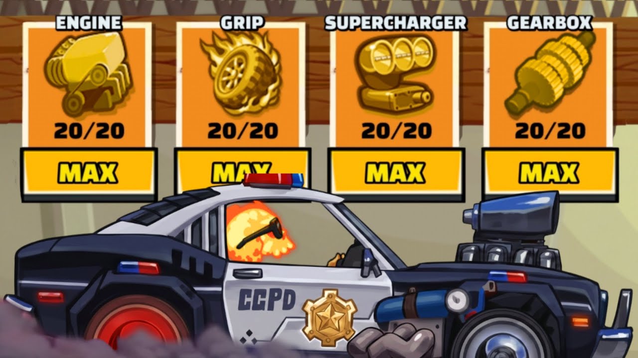 Я наконец-то прокачал свой маслкар до максимума!! 😱 - Hill Climb Racing 2