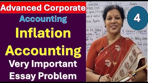 4. Important Essay Problem from Accounting For Price Level Changes/ Inflation Accounting