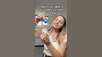 FREESTYLE LIBRE 2 PLUS SENSOR APPLICATION TUTORIAL #type1diabetes #cgm